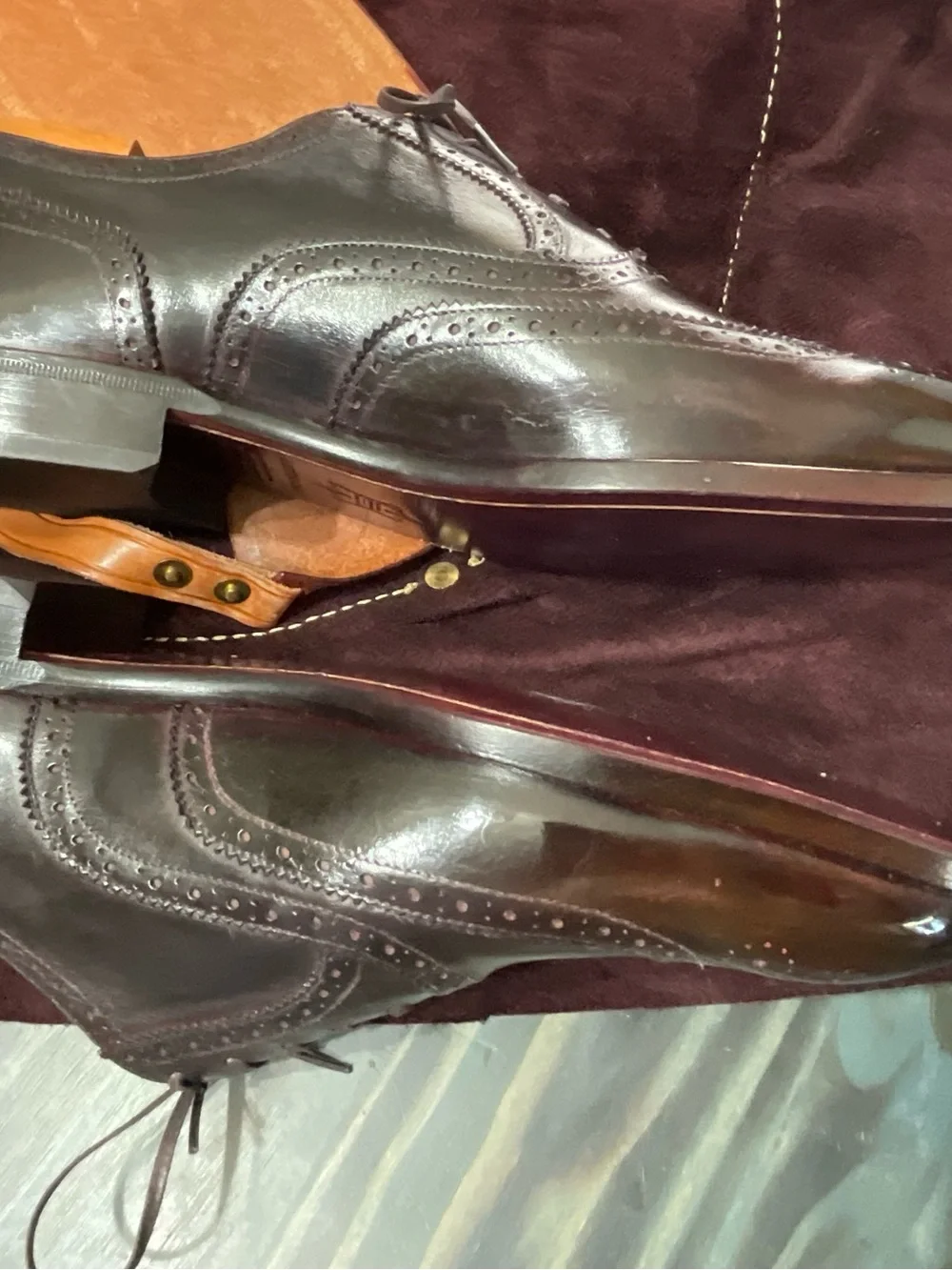Beckett Simonon Men's Patina Wingtip Brogues Men’s Shoes Size US12